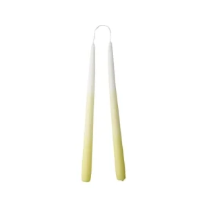 Coloured Taper Kronljus, Gul