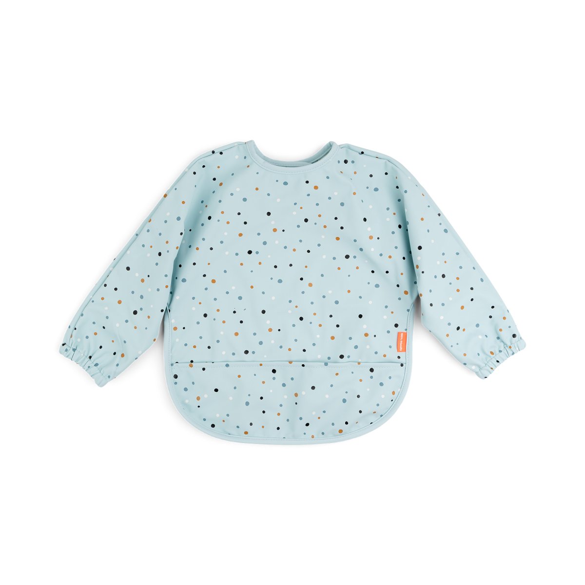 Haklapp Sleeved pocket haklapp Happy dots Blue