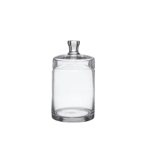 Glasburk med lock