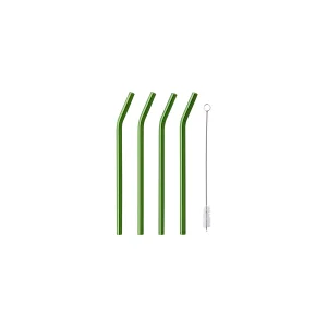 Cocktail Sugrör Grön, 4-pack