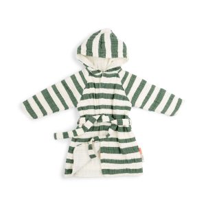 Badrock GOTS Stripes Green 3-4 år