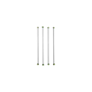COCKTAIL Drinkpinne, 4-pack, Klar/grön