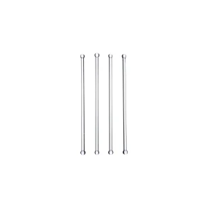 Cocktail Drinkpinne, 4-pack, Klar/rosa