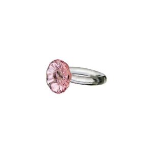 CARINA Servettring, Rosa/klar