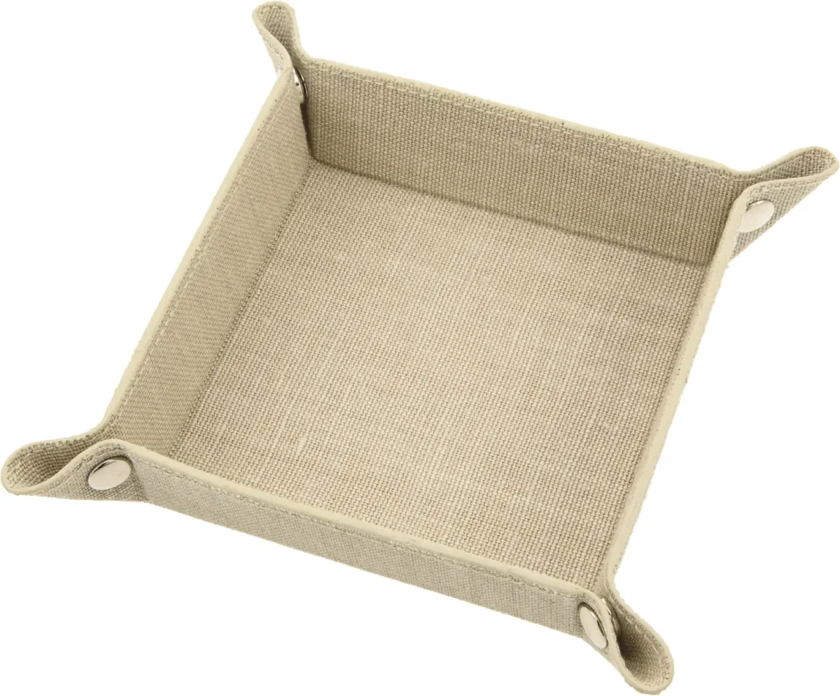 Bricka Förvaring Belgian Linen Beige 18 cm