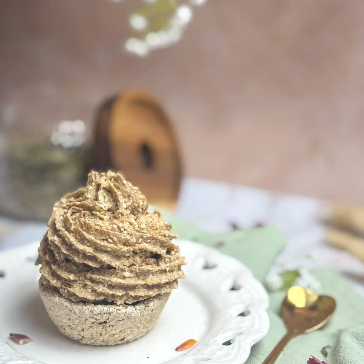 Ekologisk hästgodis Cupcake för matsmältningskomfort Päron/Fänkål - Bild 3