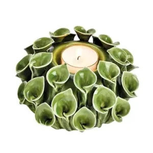 Blomma ljushållare för kronljus & värmeljus