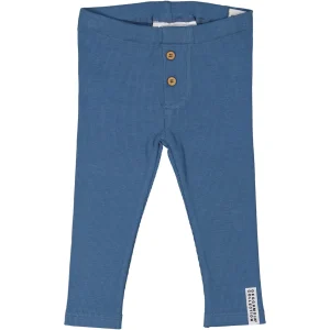 Leggings Bomullsribb Blå