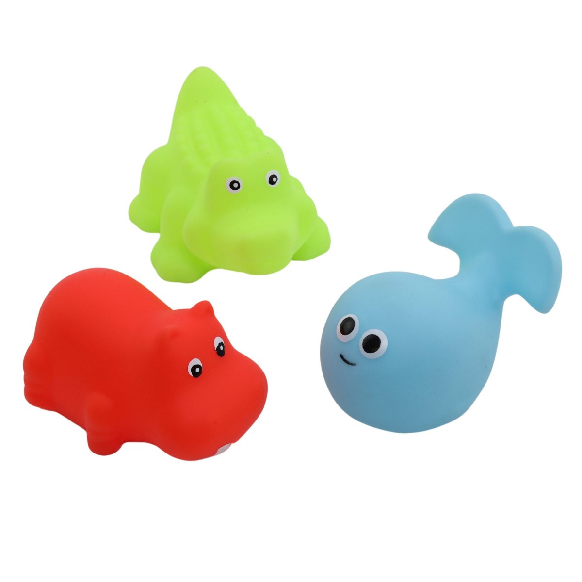 Badleksak Sjödjur och Landdjur 9 cm 3-pack