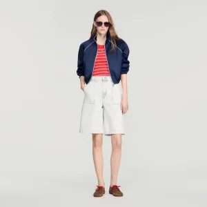 Bermudashorts i tvättad jeans