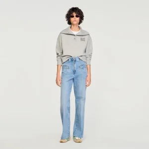 Jeans med vida ben