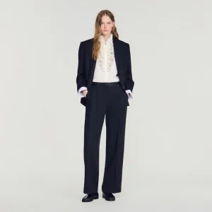 Satinbyxor i blandmaterial